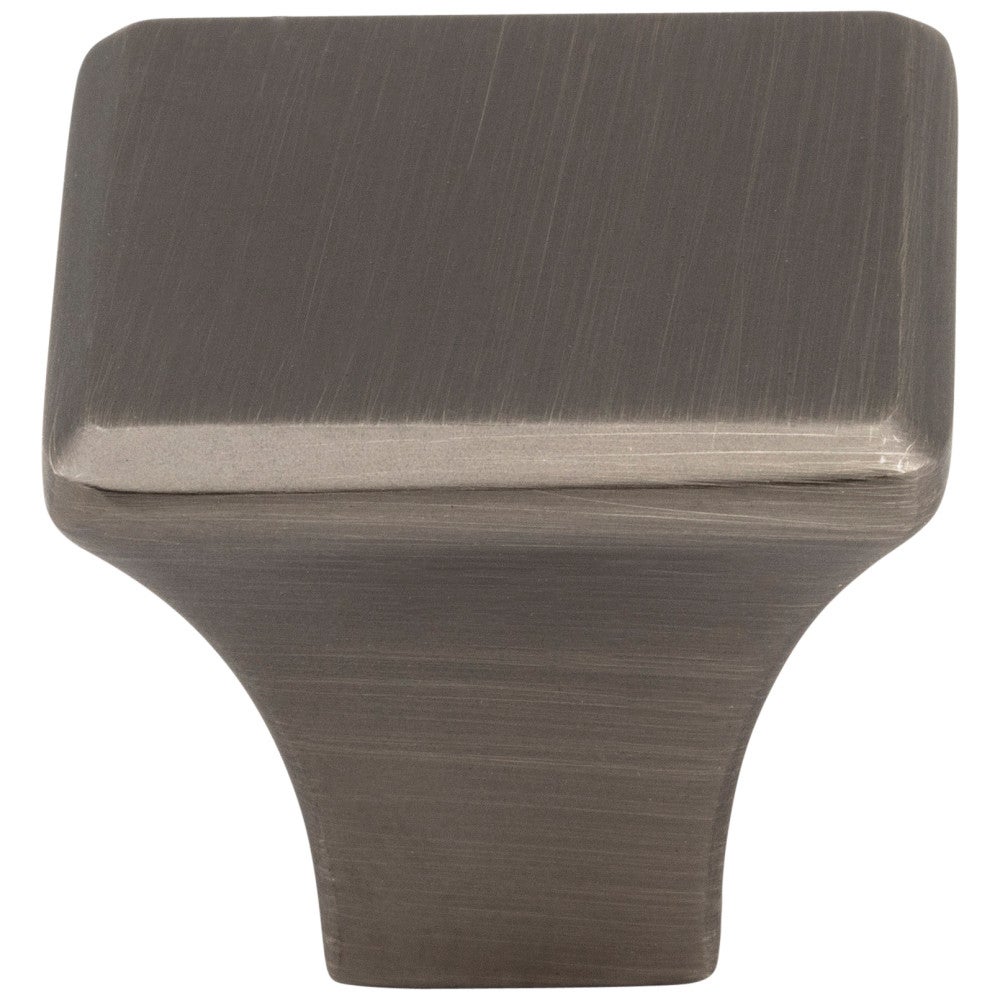 7/8" Overall Length Satin Nickel Square Marlo Cabinet Knob