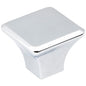 7/8" Overall Length Satin Nickel Square Marlo Cabinet Knob