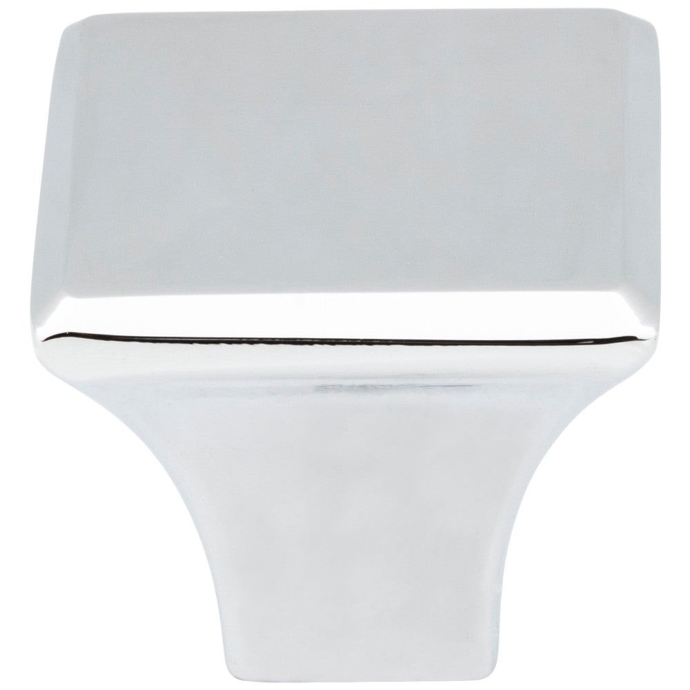 7/8" Overall Length Satin Nickel Square Marlo Cabinet Knob