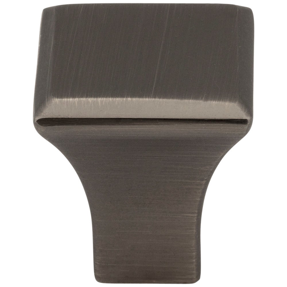 7/8" Overall Length Satin Nickel Square Marlo Cabinet Knob
