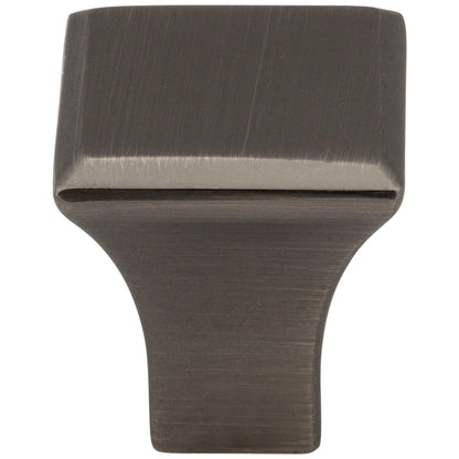 7/8" Overall Length Satin Nickel Square Marlo Cabinet Knob