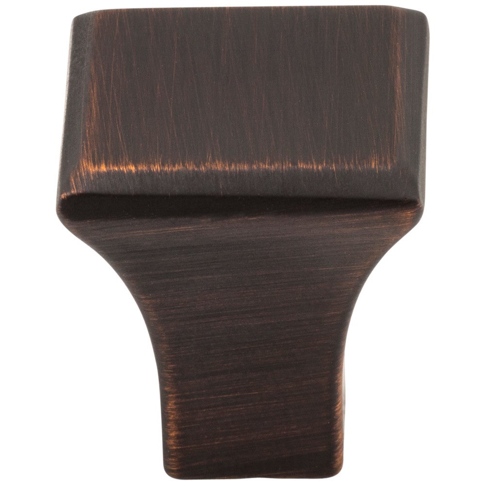 7/8" Overall Length Satin Nickel Square Marlo Cabinet Knob