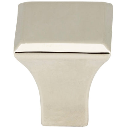 7/8" Overall Length Satin Nickel Square Marlo Cabinet Knob