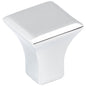 7/8" Overall Length Satin Nickel Square Marlo Cabinet Knob
