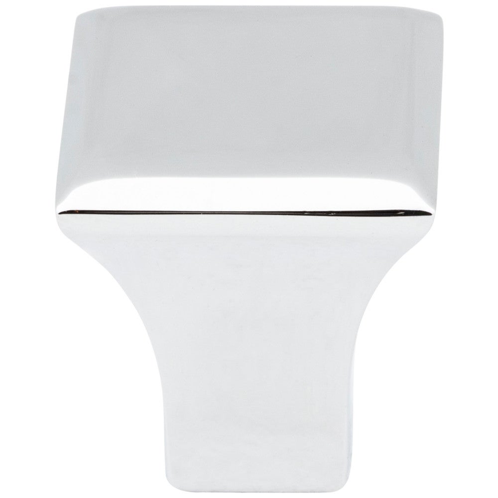 7/8" Overall Length Satin Nickel Square Marlo Cabinet Knob