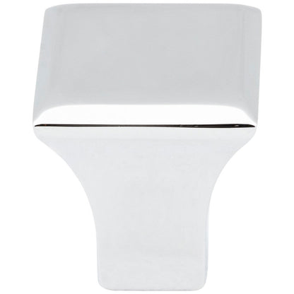 7/8" Overall Length Satin Nickel Square Marlo Cabinet Knob