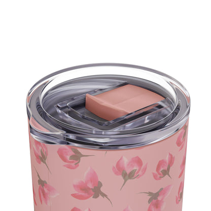 Customizable: Floral Pattern Tumbler, Personalized Gift for Coffee Lovers, Travel Mug for Women, Insulated Drinkware, Trendy Water Bottle