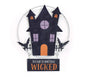 13" HAUNTED HOUSE WALL HANGING