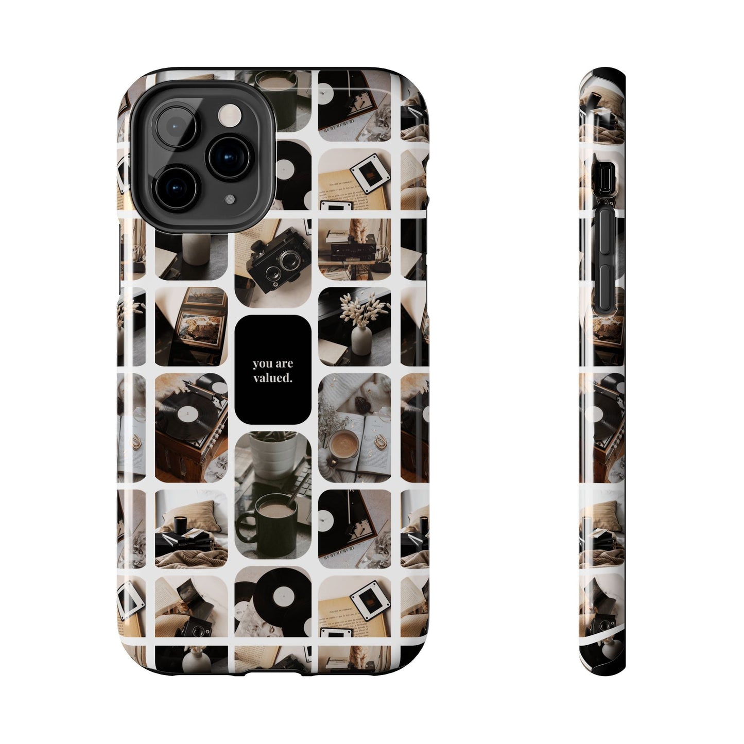 Retro Collage Phone Case - You Are Valued, Durable Protection for Your Device, Thoughtful Gift for Friends & Family, Perfect for Any [...]
