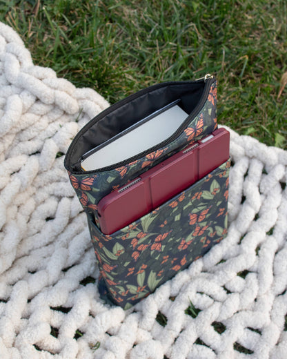 Meaggie Moos - Book / Tablet Sleeve | Butterfly Garden