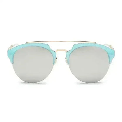 Women Round Cat Eye Fashion Sunglasses