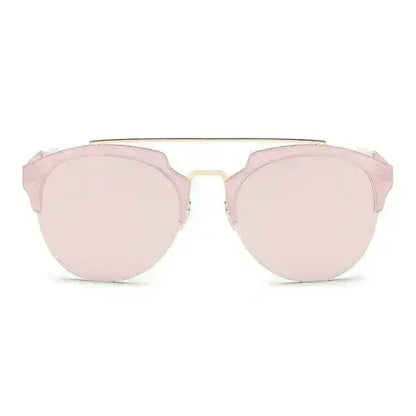 Women Round Cat Eye Fashion Sunglasses