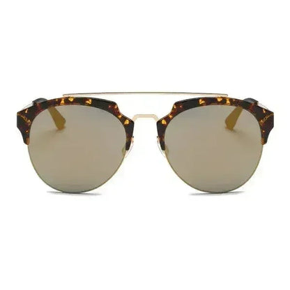 Women Round Cat Eye Fashion Sunglasses