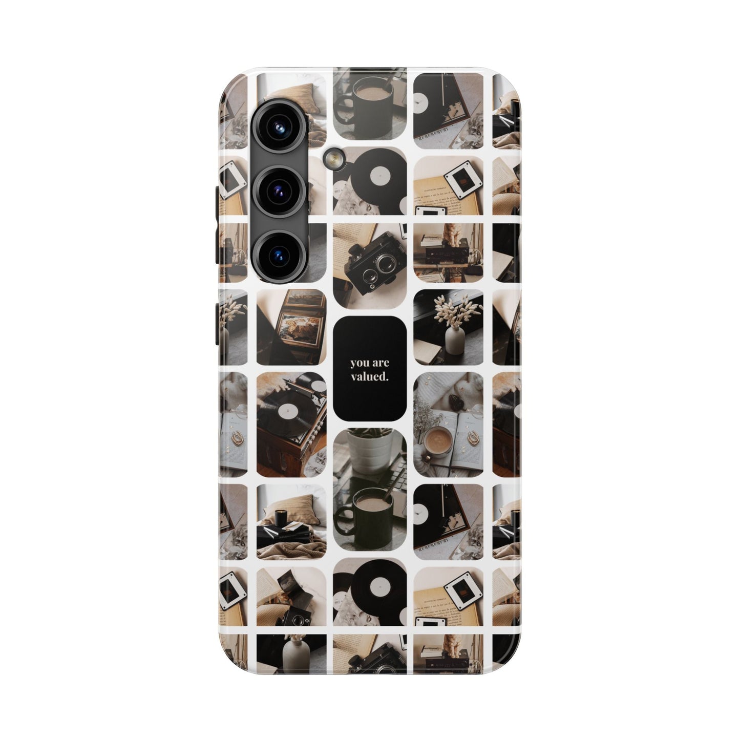 Retro Collage Phone Case - You Are Valued, Durable Protection for Your Device, Thoughtful Gift for Friends & Family, Perfect for Any [...]