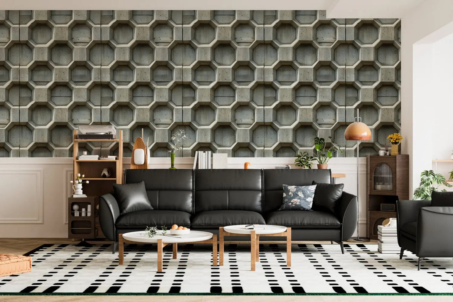 Brutalist Concrete Formwork Wallpaper
