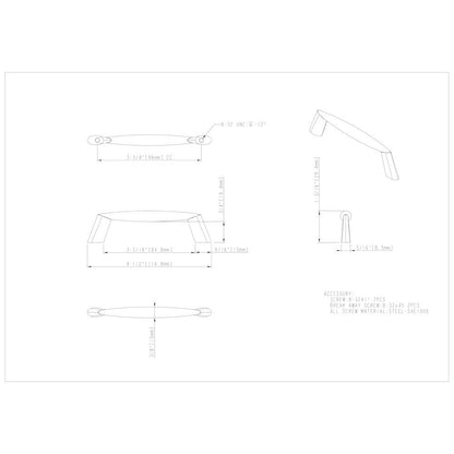 3" Center-to-Center Satin Nickel Zachary Cabinet Pull
