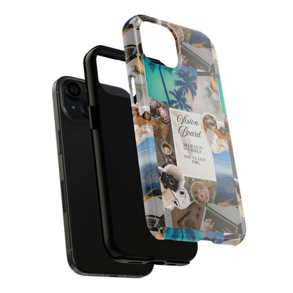 Inspiring Vision Board Phone Case, Motivational Tough Case, Adventurous Gift for Her, Self-Care, Dream Big, Unique Phone Accessory