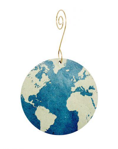 Retro Earth Ornament #9938 | Gift Shop & Gift Wrapping | Kitchen + Metal