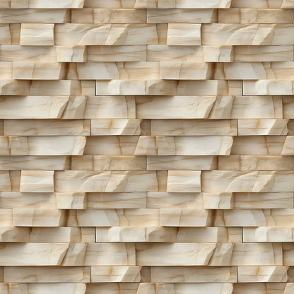 Sculpted Ivory Stone Layers