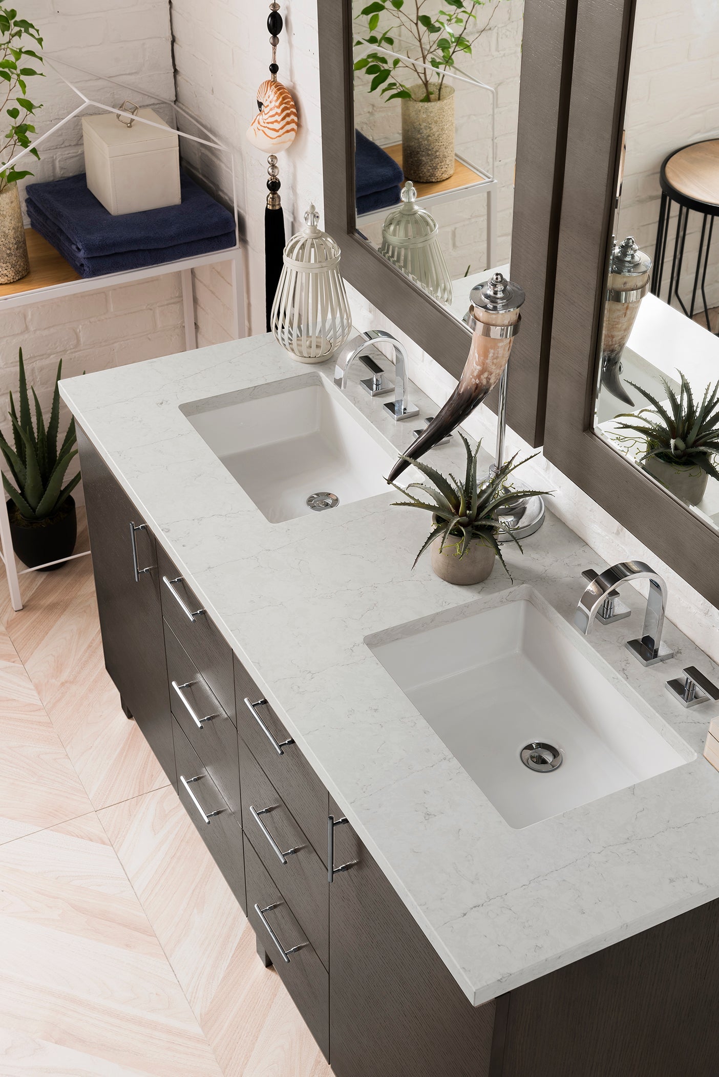 Metropolitan 60" Double Vanity Cabinet