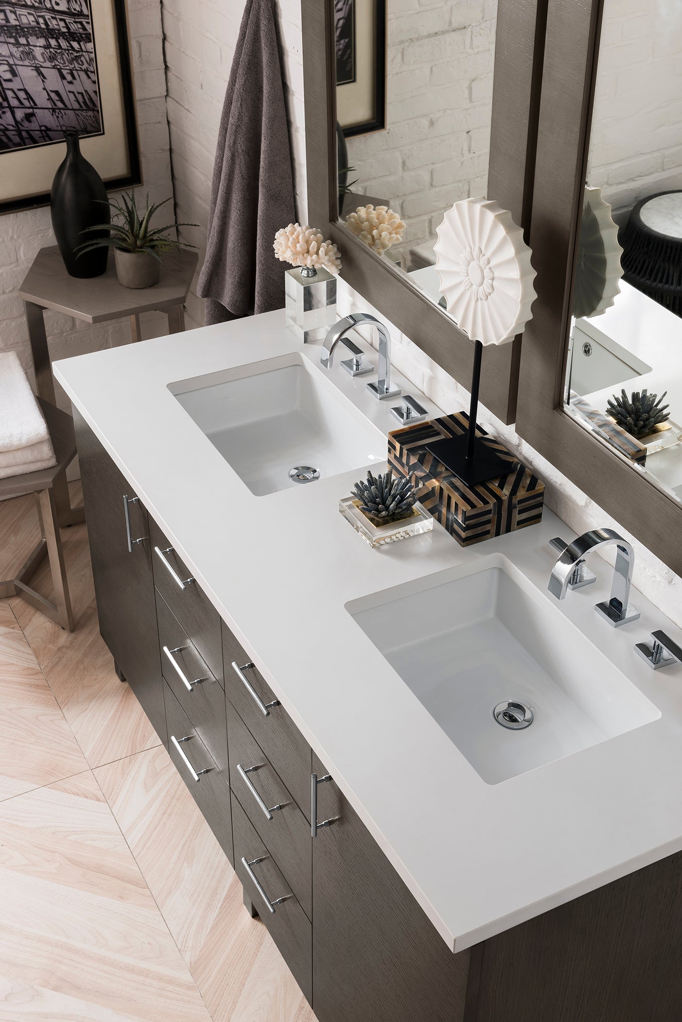 Metropolitan 60" Double Vanity Cabinet
