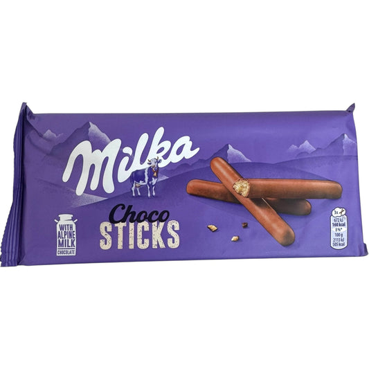 Delicious Milka Chocolate Sticks 112g - Creamy Milk Chocolate Filled Snack Sticks