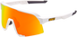 100% S3 Sunglasses - White - Red Mirror 60005-00009