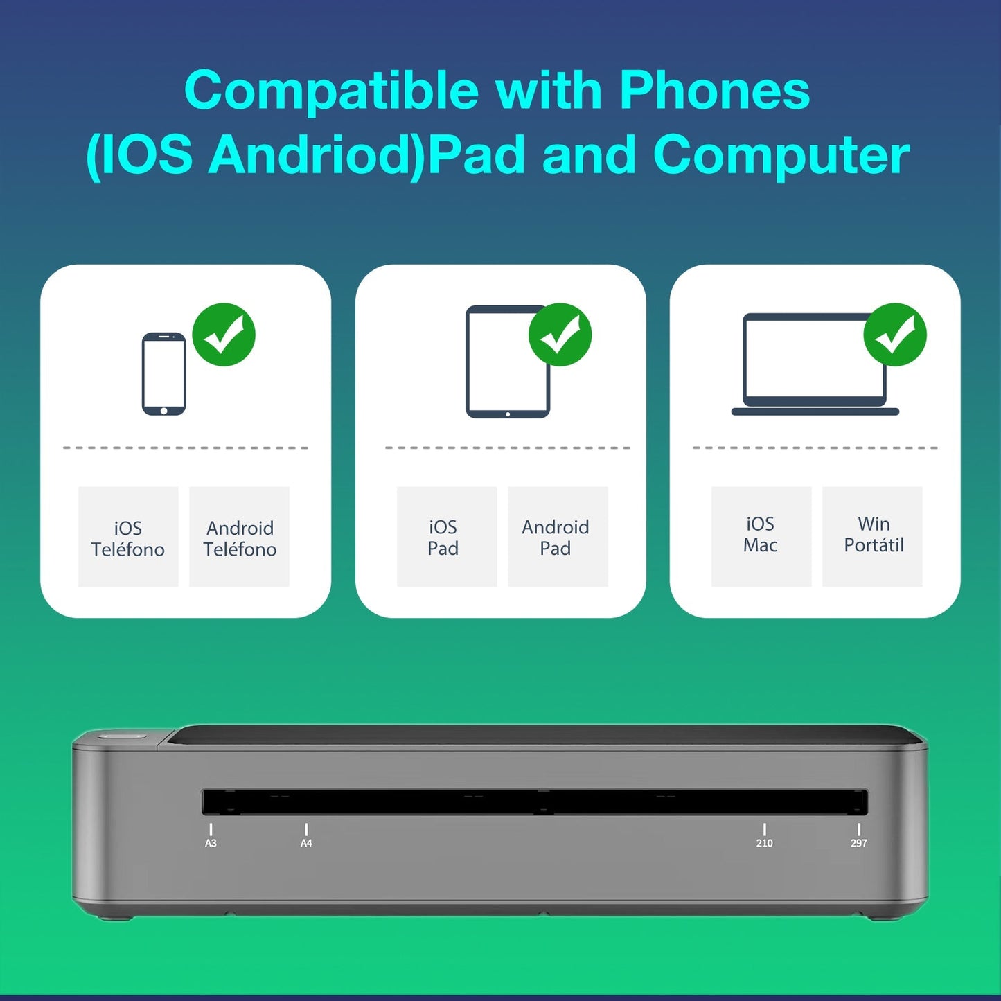 MAST® Upgraded A3 Bluetooth Tattoo Stencil Printer Portable Tattoo Transfer Machine for Large-Scale Tattoo Stencil