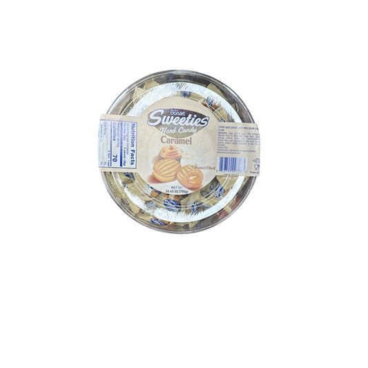 Bonart 1Lb Caramel Hard Candy – Classic Sweet Treat with Rich Flavor and Perfectly Chewy Texture
