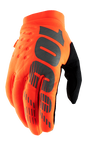 100% Brisker Gloves - Fluo Orange/Black - Small 10003-00010