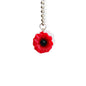 RED POPPY Charm - Tumbler Handle Charm
