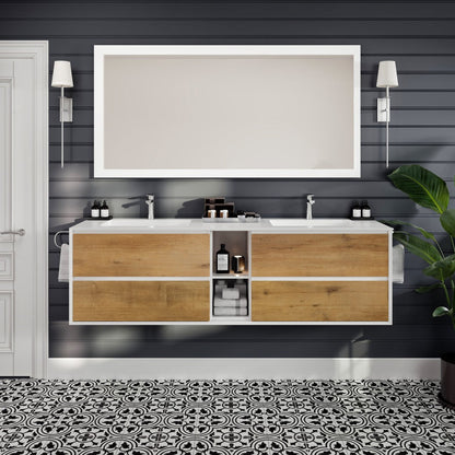 Eviva Sun Wooden Framed Mirror