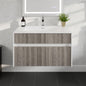 Eviva Ashy Wall Mount Bath Vanity with Acrylic Top and Integrated Sink