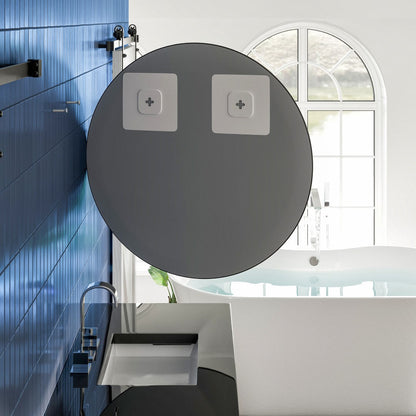 EVIVA Round 36 Inch Frameless Mirror with Bevel Edge