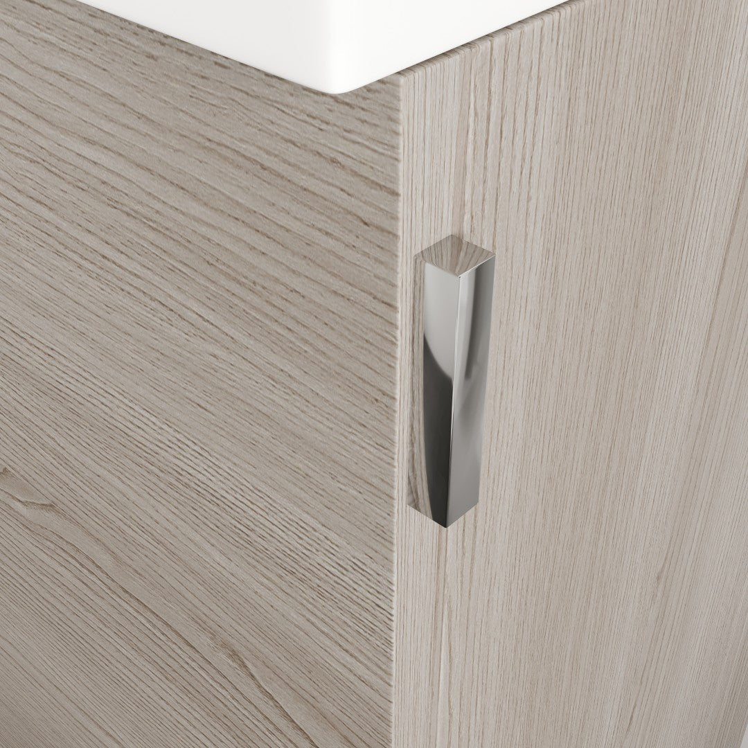 Eviva Tiny Wall Mount Bath Vanity with Porcelain Top and Integrated Sink