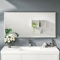 Eviva Vista Brushed Nickel Metal Framed Mirror