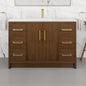 Eviva Curio Bath Vanity with Carrara Quartz Top and Undermount Porcelain Sink (24"-60")