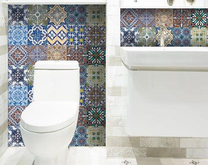 Decorative Tile stickers set of 24 Peel & Stick
