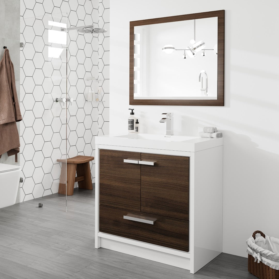 Eviva Sun Wooden Framed Mirror