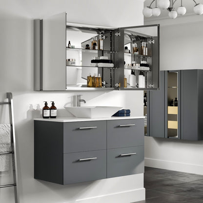 Eviva Lazy Mirror Medicine Cabinet with No Light