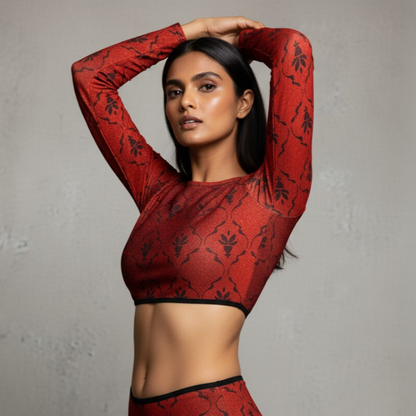 Top With Sleeves / RED QUEEN