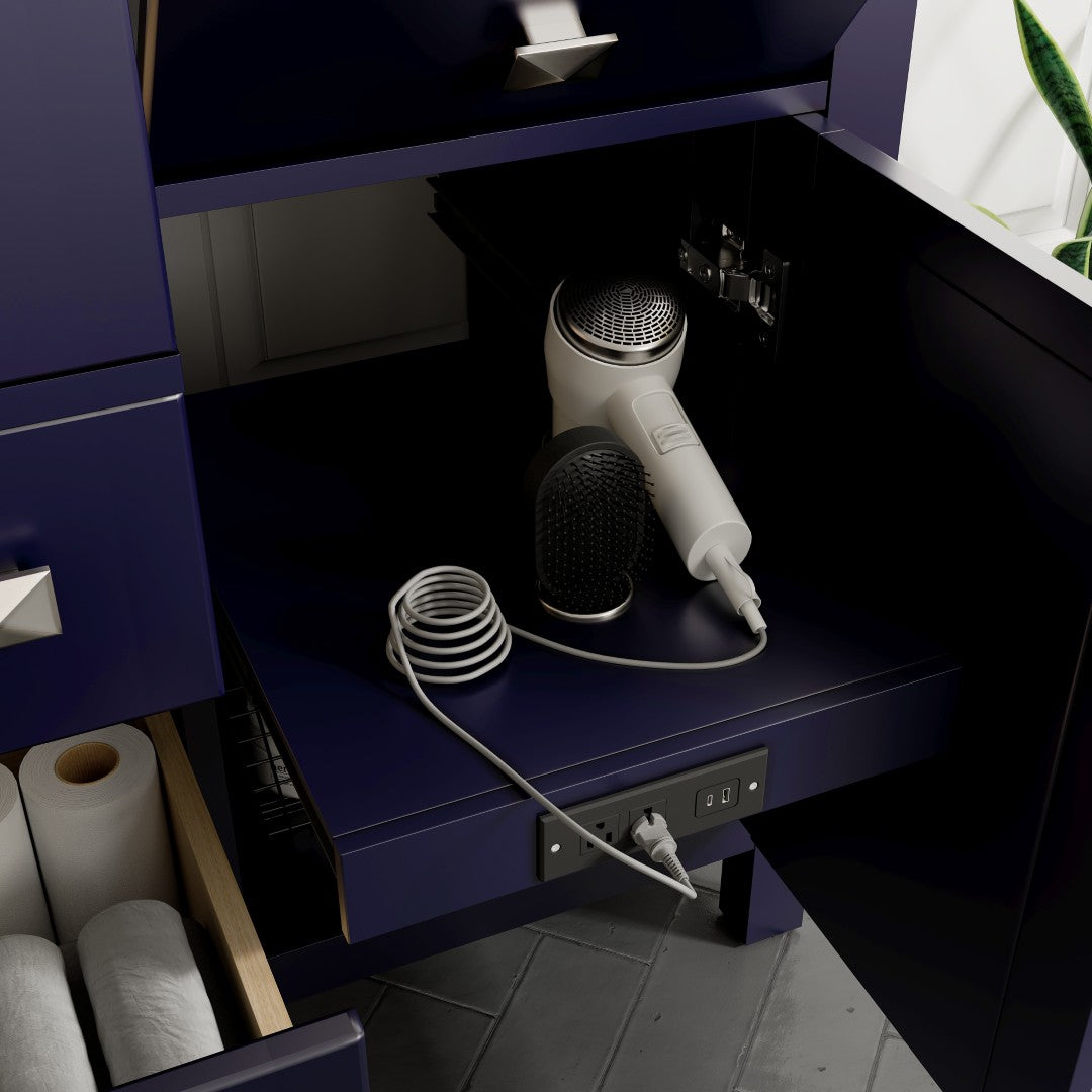 Eviva Artemis Bath Vanity with Engineered Stone Top & Undermount Porcelain Sink (42"-72")