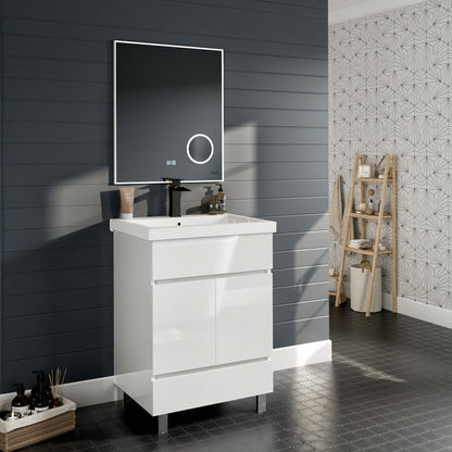 Eviva Illuminate LED Bathroom Mirror – Chrome Aluminum Frame (EVMR550 Series)