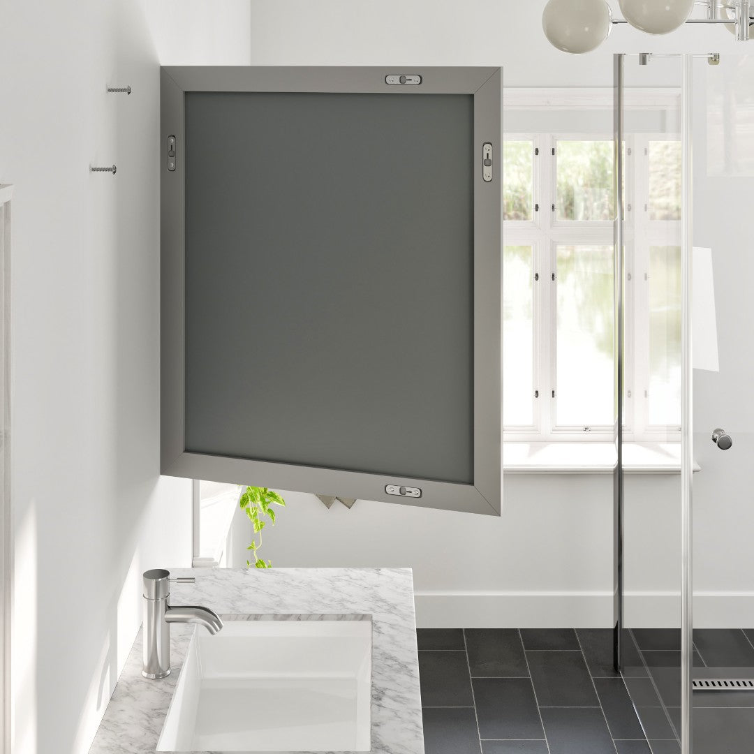 Eviva Acclaim 60" x 30" Rectangular Blue Wooden Framed Mirror