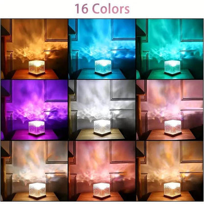 Ocean Wave Aurora Light – 16 Color LED Night Lamp