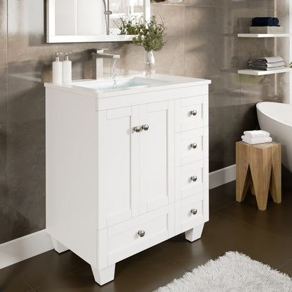 Eviva Bella Single-Handle Waterfall Single-Hole Bathroom Faucet with Deckplate Included in Brushed Nickel