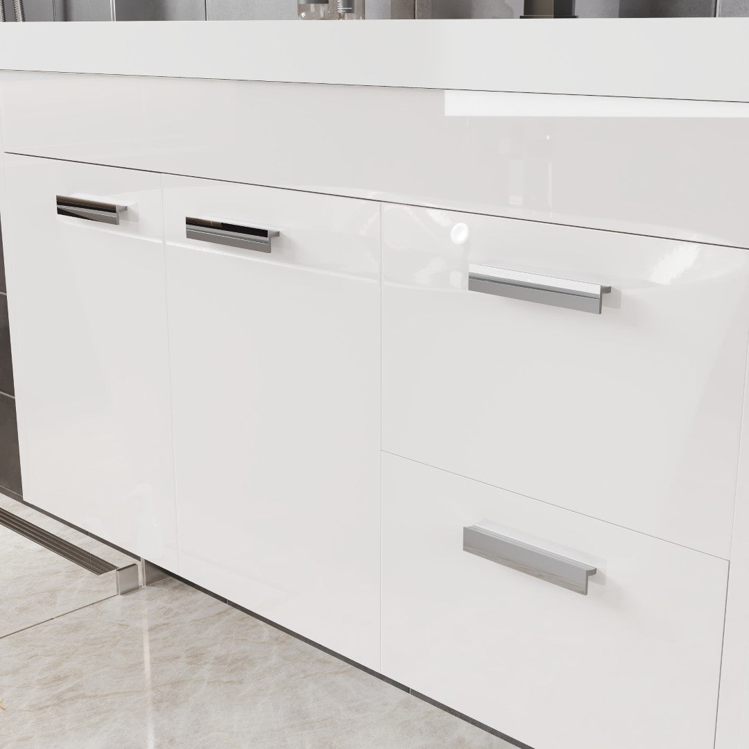 Eviva Lugano Bath Vanity with Acrylic Top and Integrated Sink (24"-84")