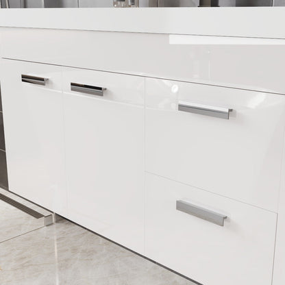 Eviva Lugano Bath Vanity with Acrylic Top and Integrated Sink (24"-84")