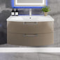 Eviva Lola Wall Mount Bath Vanity with Acrylic Top and Integrated Sink