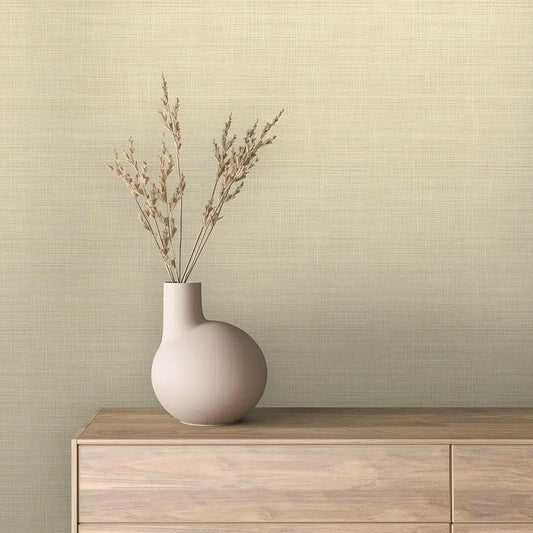 Sun-Kissed Linen Weave Wallpaper